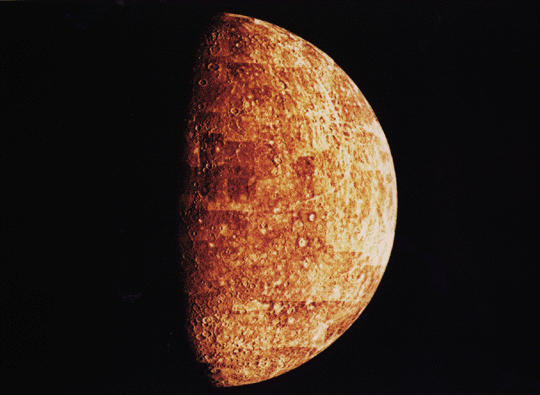 False color image of Mercury