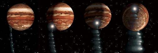 Comet Shoemaker Levy collides with Jupiter