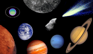 solar system traveling gif