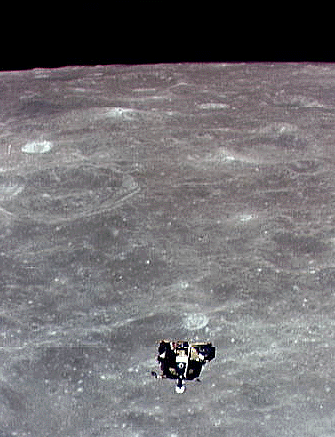 Eagle in Lunar Orbit