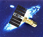 ASCA satellite in orbit