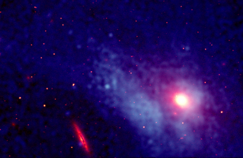 Chandra image of M86 trail