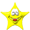 Animated Star with blinking eyes