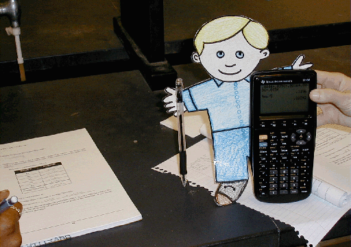 flat stanley helps with the lab calculations