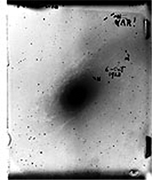 image taken by Edwin Hubble in 1923 which showed fuzzy patches were actually whole other galaxies