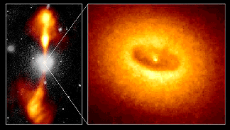 Quasar at the heart of a galaxy